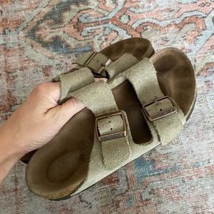 Birkenstock Arizona Sandals stone grey size 7